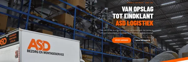 ASD Logistiek – multipage website voor zichtbaarheid, snelheid en groei