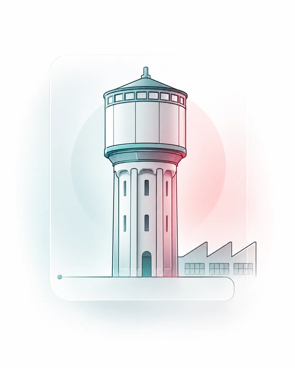 Lokale Dongen-visual met de watertoren en een industrieel accent
