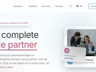 FreshConnected website voor zichtbaarheid, diensten en conversie – Website