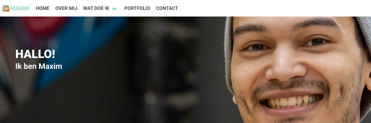 Maxim van Someren website voor portfolio, zichtbaarheid en boekingen – Website