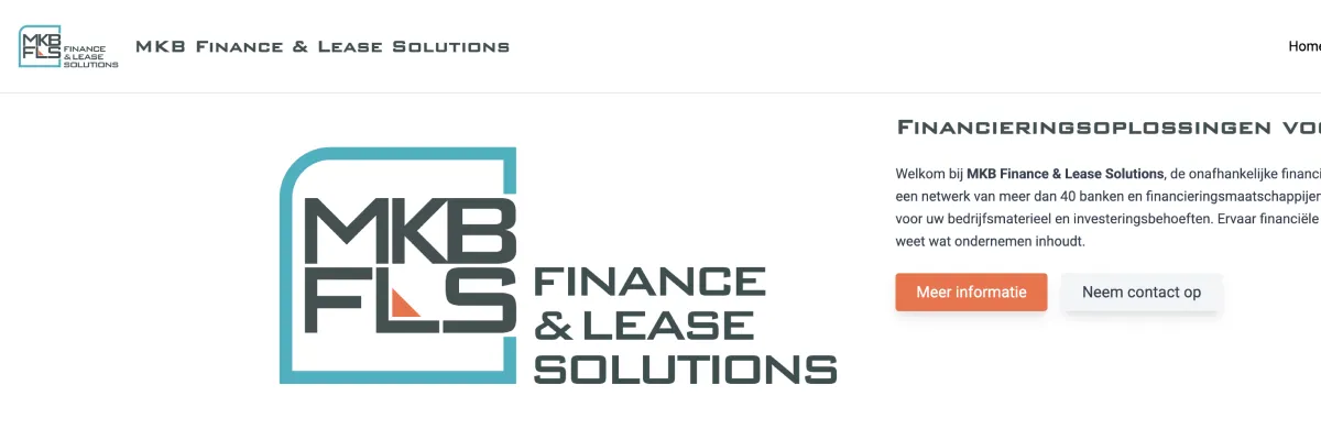 MKB Finance & Lease – lead-generatie platform – Website