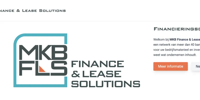 MKB Finance & Lease – lead-generatie platform – Website