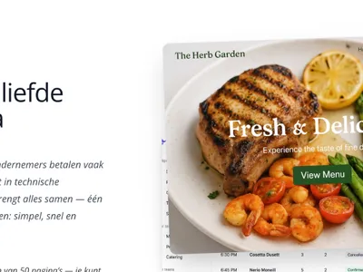Nomly platform voor restaurants in ontwikkeling – SaaS Platform
