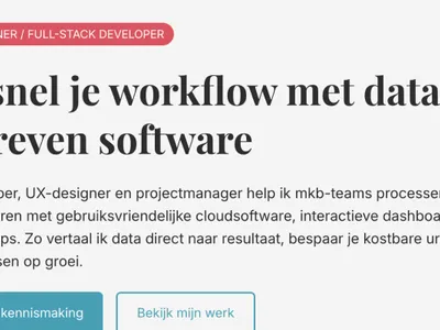 Persoonlijke portfolio – Pim Musch – Website